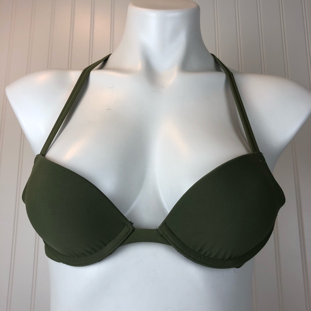 Hollister Green Bikini Top